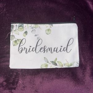Bridesmaid zip up pouch!